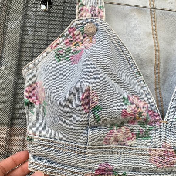 Wild Fable Women’s Denim Cropped-Top Size XS NWT - Picture 5 of 6